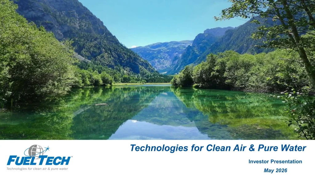 Fuel Tech Investor Presentation Cover